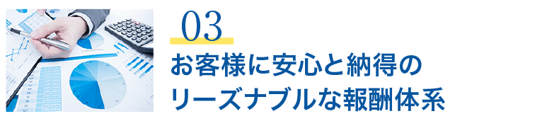 業界最安水準のM&Aの報酬体系とお客様満足度